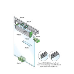 SC - POSUVNÝ SYSTÉM SERIES 100 SILENT GLASS 120 KG | STM - Stříbrná matná