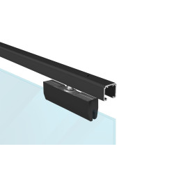 SC - POSUVNÝ SYSTÉM SERIES 100 SILENT GLASS S 100 KG SP | BS - Černá matná