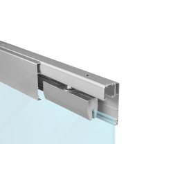 SC - POSUVNÝ SYSTÉM SERIES 100 SILENT GLASS S 80 KG SP s oboustranným krytem na profil | STM - Stříbrná matná