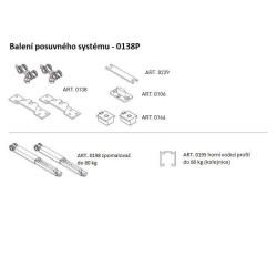 SC - POSUVNÝ SYSTÉM SERIES 100 SILENT S 80 KG SP | BS - Černá matná