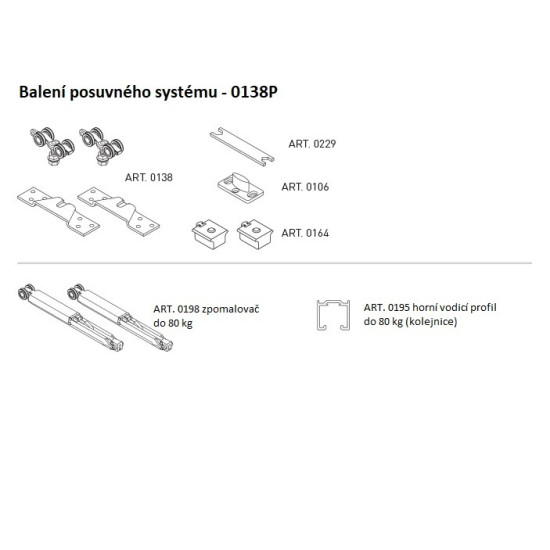 SC - POSUVNÝ SYSTÉM SERIES 100 SILENT S 80 KG SP