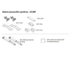 SC - POSUVNÝ SYSTÉM SERIES 100 SILENT S 80 KG SP s krytem na profil | BS - Černá matná
