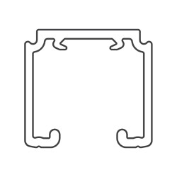 SC - Profil hliník 100 SILENT | STM - Stříbrná matná