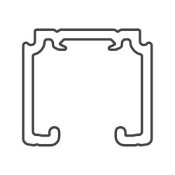 SC - Profil hliník 100 SILENT do 120 kg | BS - Černá matná