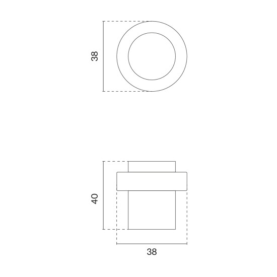 SH - Zarážka dveří 1718 | OLV PVD - Mosaz leštěná lakovaná PVD SH - Zarážka dveří 1718 | OLV PVD - Mosaz leštěná lakovaná PVD
