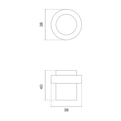 SH - Zarážka dveří 1718 | WS - Bílá matná SH - Zarážka dveří 1718 | WS - Bílá matná