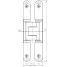 SK - Skrytý závěs TECTUS 240 3D | F1 - Stříbrný elox