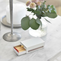 SN - DESIGNOVÁ Krabička na zápalky | Bílá matná SN - DESIGNOVÁ Krabička na zápalky | Bílá matná