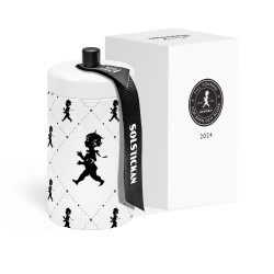 SN - DESIGNOVÉ ZÁPALKY V DÓZE | Bílá lesklá / černý lesklý emblém SN - DESIGNOVÉ ZÁPALKY V DÓZE | Bílá lesklá / černý lesklý emblém