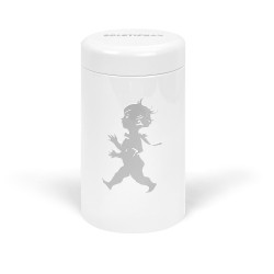 SN - DESIGNOVÉ ZÁPALKY V DÓZE | Bílá lesklá / stříbrný lesklý emblém SN - DESIGNOVÉ ZÁPALKY V DÓZE | Bílá lesklá / stříbrný lesklý emblém