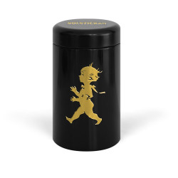 SN - DESIGNOVÉ ZÁPALKY V DÓZE | Černá lesklá / zlatý lesklý emblém SN - DESIGNOVÉ ZÁPALKY V DÓZE | Černá lesklá / zlatý lesklý emblém