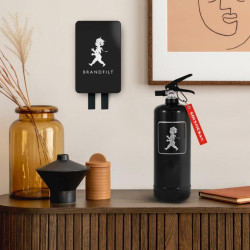 SN - HASICÍ DEKA | Černá matná / stříbrný matný emblém SN - HASICÍ DEKA | Černá matná / stříbrný matný emblém