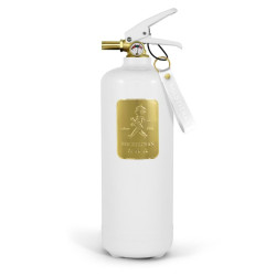 SN - HASICÍ PŘÍSTROJ 2 KG | Bílá lesklá / zlatý lesklý emblém SN - HASICÍ PŘÍSTROJ 2 KG | Bílá lesklá / zlatý lesklý emblém