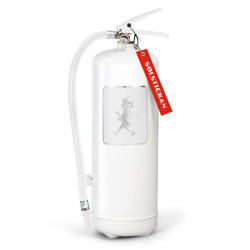 SN - HASICÍ PŘÍSTROJ 6 KG | Bílá lesklá / stříbrný lesklý emblém SN - HASICÍ PŘÍSTROJ 6 KG | Bílá lesklá / stříbrný lesklý emblém