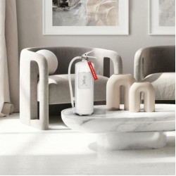 SN - HASICÍ PŘÍSTROJ 6 KG | Bílá lesklá / stříbrný lesklý emblém SN - HASICÍ PŘÍSTROJ 6 KG | Bílá lesklá / stříbrný lesklý emblém