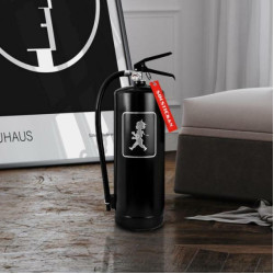 SN - HASICÍ PŘÍSTROJ 6 KG | Černá lesklá / stříbrný lesklý emblém SN - HASICÍ PŘÍSTROJ 6 KG | Černá lesklá / stříbrný lesklý emblém