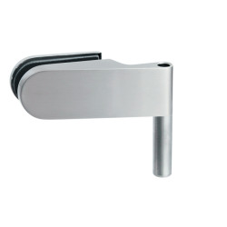 SP - 10118 Pár horizontálních pantů (sklo-zárubeň) | BN - Broušená nerez