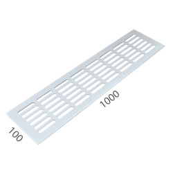 SRL - ALFA větrací mřížka šířka 100 x 1000 mm | Bílá komaxit