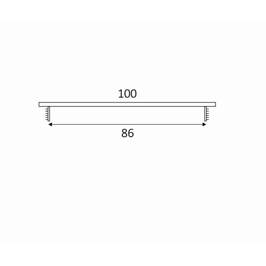 SRL - ALFA větrací mřížka šířka 100 x 250 mm Bílá komaxit