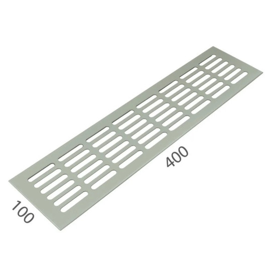 SRL - ALFA větrací mřížka šířka 100 x 400 mm F9 - Nerez elox