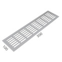 SRL - ALFA větrací mřížka šířka 100 x 500 mm | F1 - Stříbrný elox SRL - ALFA větrací mřížka šířka 100 x 500 mm | F1 - Stříbrný elox