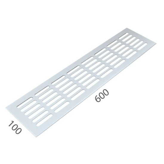 SRL - ALFA větrací mřížka šířka 100 x 600 mm Bílá komaxit