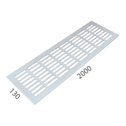 SRL - ALFA větrací mřížka šířka 130 x 2000 mm | Bílá komaxit