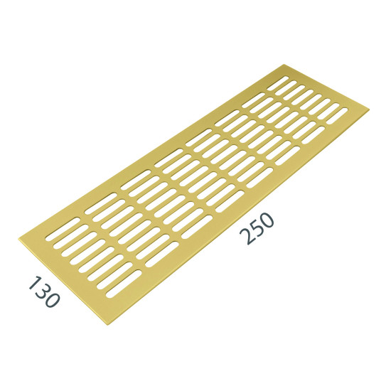 SRL - ALFA větrací mřížka šířka 130 x 250 mm F3 - Zlatý elox