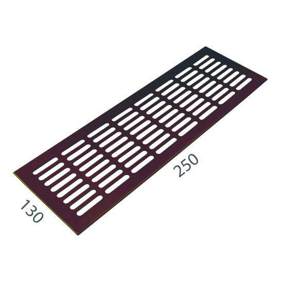 SRL - ALFA větrací mřížka šířka 130 x 250 mm | F4 - Bronz elox