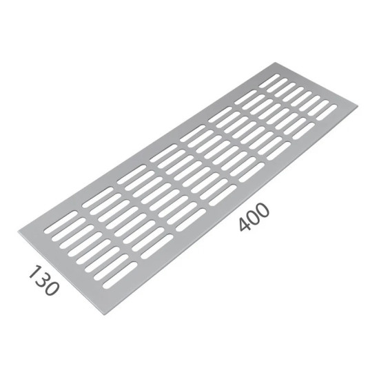 SRL - ALFA větrací mřížka šířka 130 x 400 mm F1 - Stříbrný elox