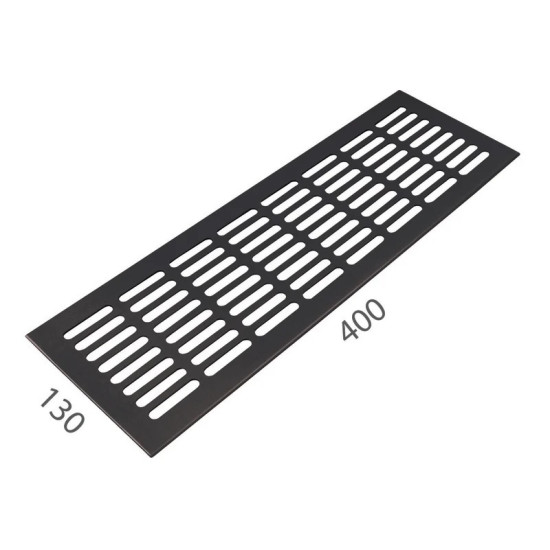 SRL - ALFA větrací mřížka šířka 130 x 400 mm F8 - Černý elox