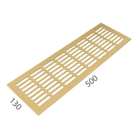 SRL - ALFA větrací mřížka šířka 130 x 500 mm | F3 - Zlatý elox