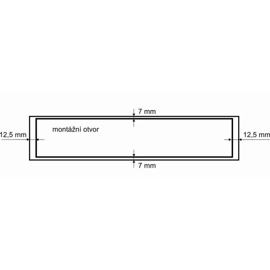 SRL - ALFA větrací mřížka šířka 130 x 600 mm Bílá komaxit