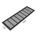 SRL - ALFA větrací mřížka šířka 130 x 600 mm | F8 - Černý elox SRL - ALFA větrací mřížka šířka 130 x 600 mm | F8 - Černý elox