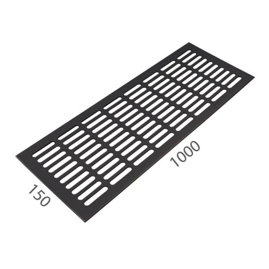 SRL - ALFA větrací mřížka šířka 150 x 1000 mm F8 - Černý elox