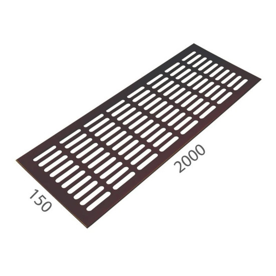 SRL - ALFA větrací mřížka šířka 150 x 2000 mm F4 - Bronz elox