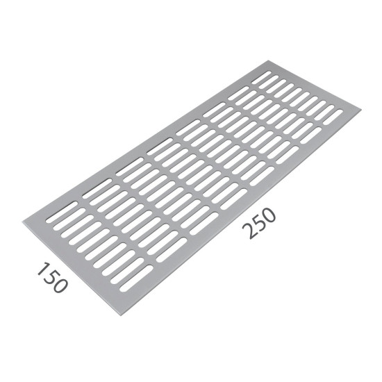 SRL - ALFA větrací mřížka šířka 150 x 250 mm F1 - Stříbrný elox