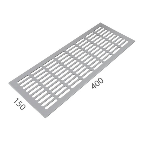 SRL - ALFA větrací mřížka šířka 150 x 400 mm F1 - Stříbrný elox