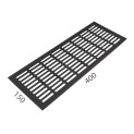 SRL - ALFA větrací mřížka šířka 150 x 400 mm | F8 - Černý elox SRL - ALFA větrací mřížka šířka 150 x 400 mm | F8 - Černý elox