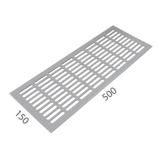 SRL - ALFA větrací mřížka šířka 150 x 500 mm F1 - Stříbrný elox