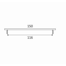 SRL - ALFA větrací mřížka šířka 150 x 500 mm | F1 - Stříbrný elox SRL - ALFA větrací mřížka šířka 150 x 500 mm | F1 - Stříbrný elox