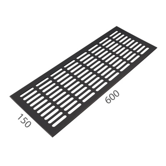 SRL - ALFA větrací mřížka šířka 150 x 600 mm F8 - Černý elox