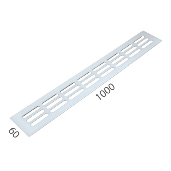 SRL - ALFA větrací mřížka šířka 60 x 1000 mm Bílá komaxit