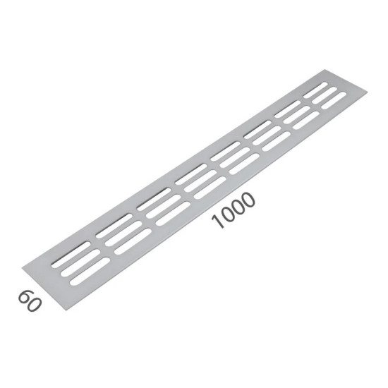 SRL - ALFA větrací mřížka šířka 60 x 1000 mm F1 - Stříbrný elox