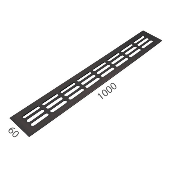 SRL - ALFA větrací mřížka šířka 60 x 1000 mm F8 - Černý elox