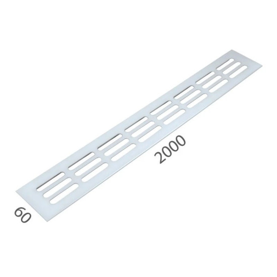 SRL - ALFA větrací mřížka šířka 60 x 2000 mm Bílá komaxit