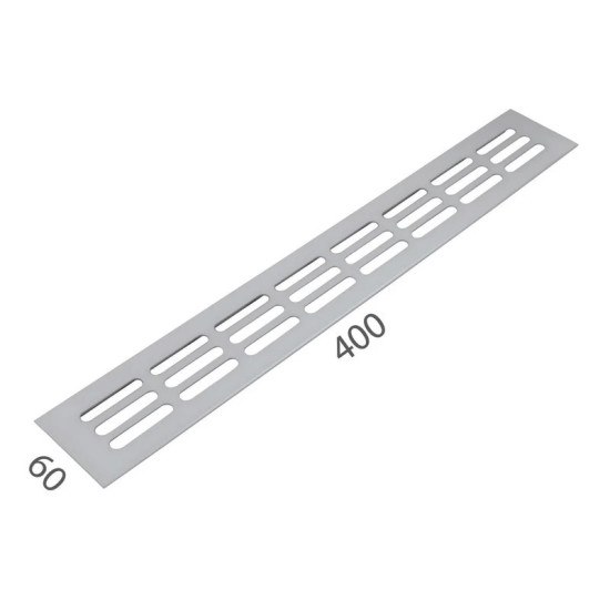 SRL - ALFA větrací mřížka šířka 60 x 400 mm F1 - Stříbrný elox