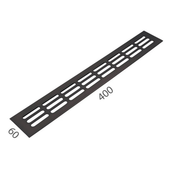 SRL - ALFA větrací mřížka šířka 60 x 400 mm F8 - Černý elox