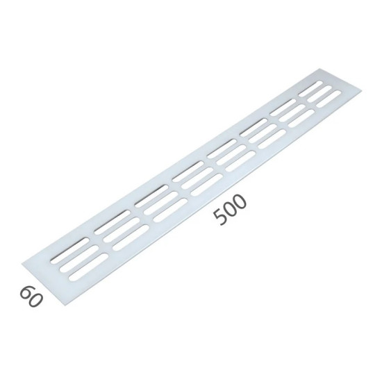 SRL - ALFA větrací mřížka šířka 60 x 500 mm Bílá komaxit