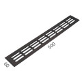 SRL - ALFA větrací mřížka šířka 60 x 500 mm | F8 - Černý elox SRL - ALFA větrací mřížka šířka 60 x 500 mm | F8 - Černý elox